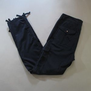 Lauren Ralph Lauren Navy Tie Pants